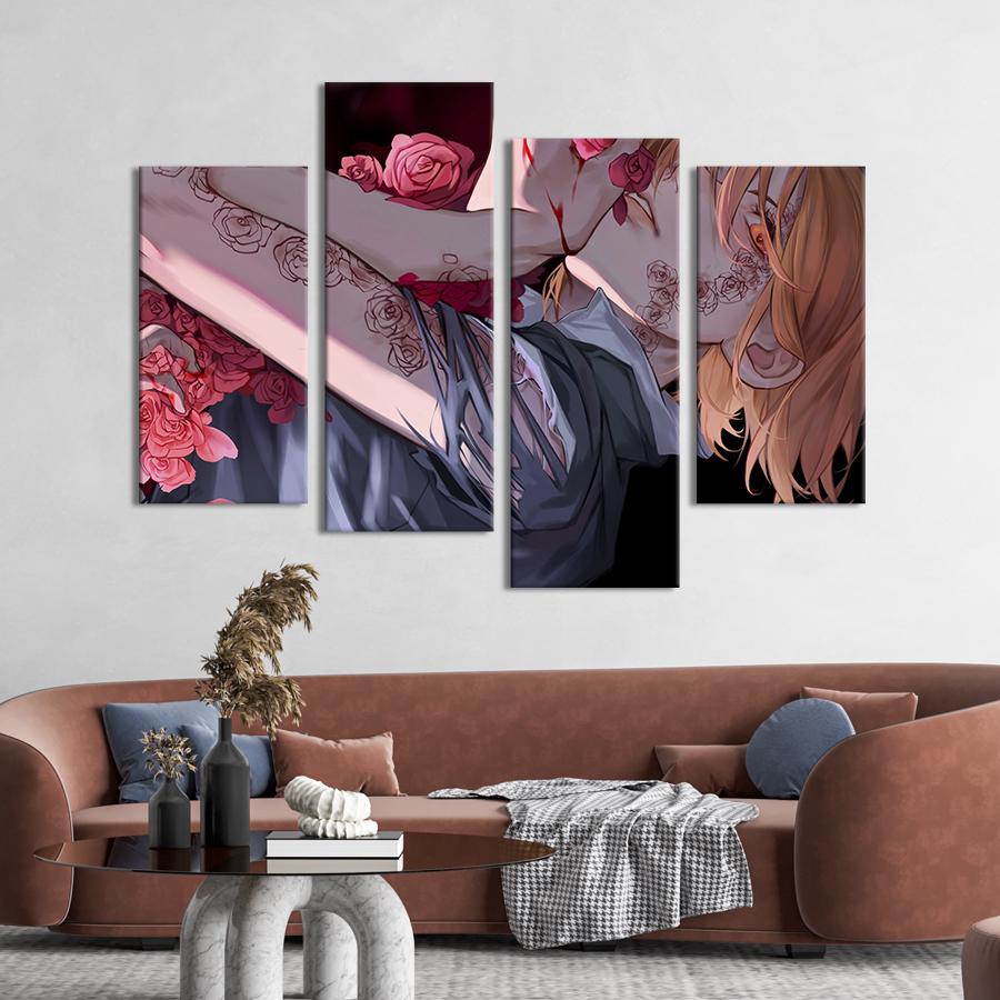 Картина на полотні Нобара Кугісакі, аніме -герой Jujutsu Kaisen 149x106 см (1447-42)