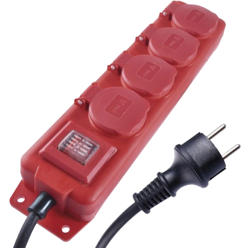 Мережевий подовжувач з вимикачем Emos P14201 Red (29079327)