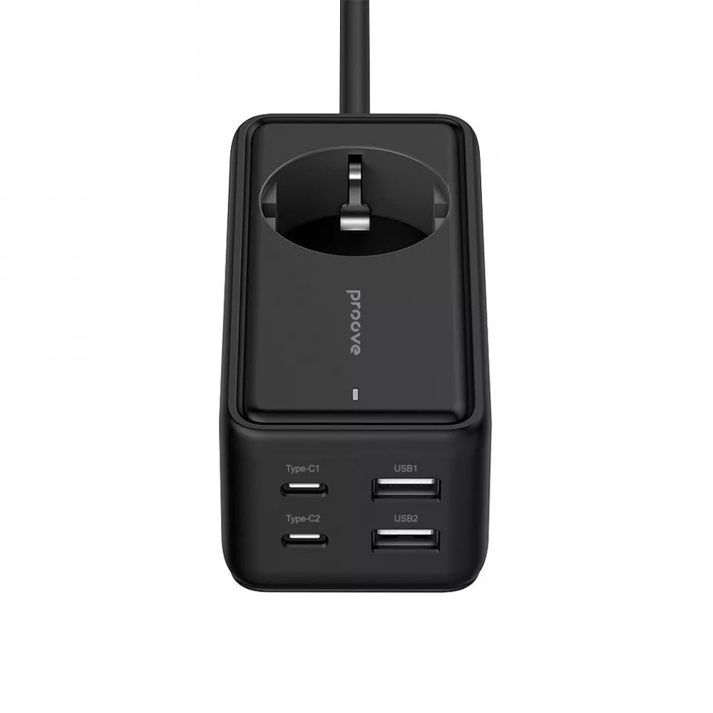Фильтр сетевой Proove Power Strip Homester PD-03 1AC 65W 2Type-C/2USB Black (575119)