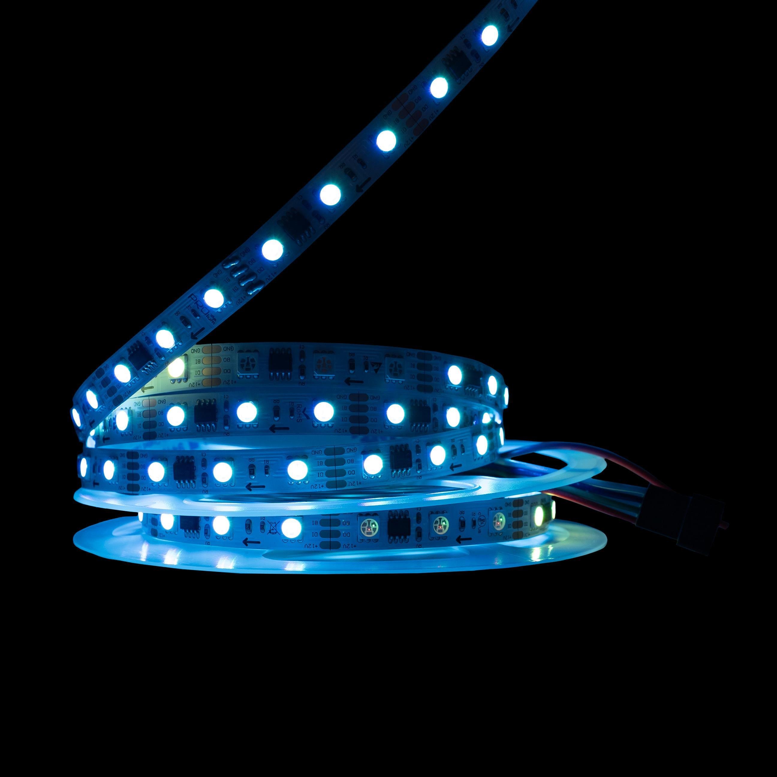 Світлодіодна стрічка Prolum 5050/60 IP20 Series-SMART RGB 12V Різнокольоровий (28748741) - фото 5 Світлодіодна стрічка Prolum 5050/60 IP20 Series-SMART RGB 12V Різнокольоровий (28748741) - фото 5