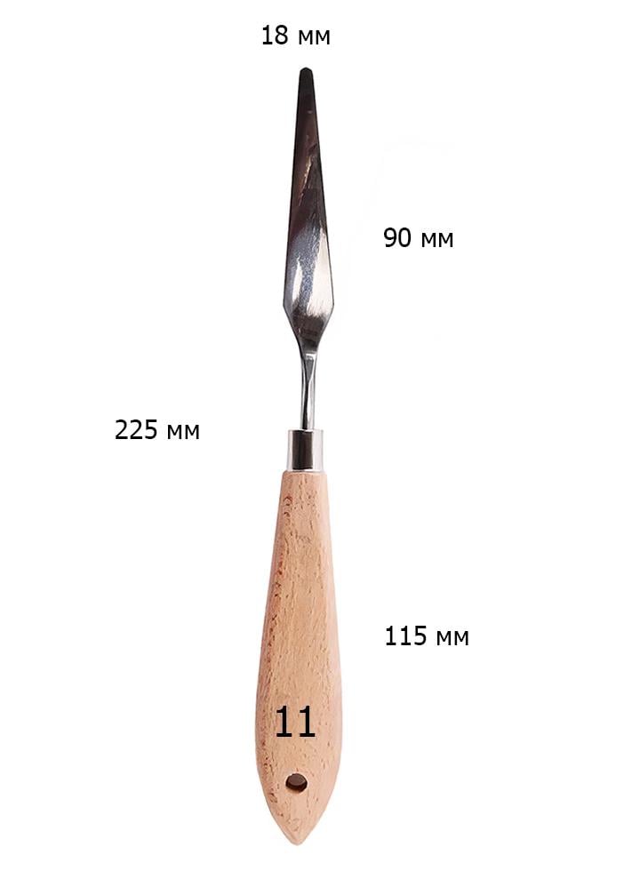 Мастихін Worison #11 ромб 90х18 мм (WN-k666-11) - фото 2 Мастихін Worison #11 ромб 90х18 мм (WN-k666-11) - фото 2