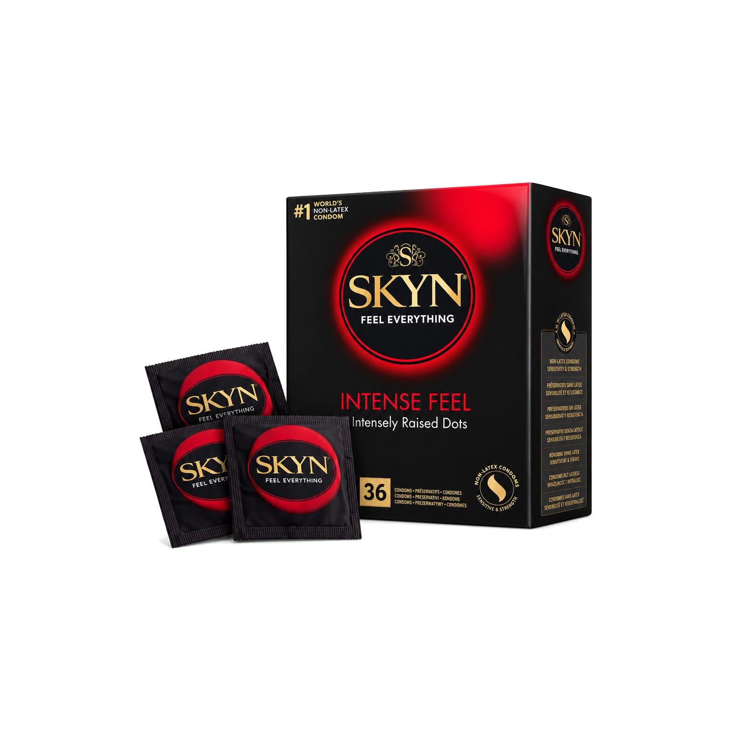 Презервативы SKYN Intense Feel безлатексные с точечной текстурой 36 шт. (2979035867)