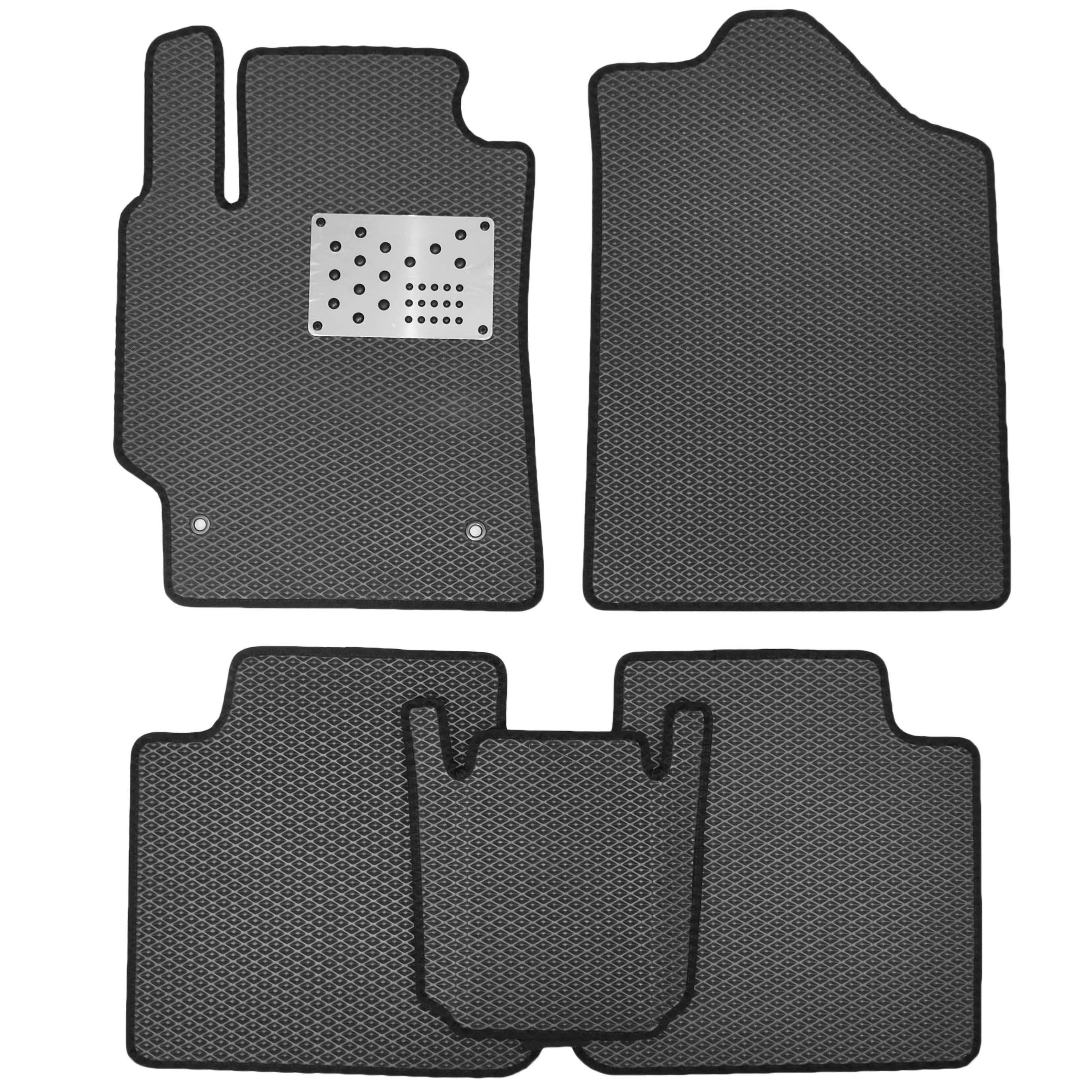 Коврики в салон Kinetic для Toyota Camry V40 2006-2011 EVA с черной тесьмой и металическим подпятник Серый (245364)