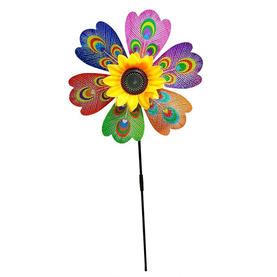 Дитяча іграшка Вітряк Пава МR 1225-1 Квітка d 28/48 см (26128695)