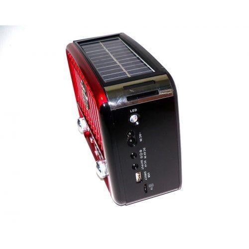 Колонка портативна MP3 USB Golon RX-455S Solar Black/Red (503866) - фото 3