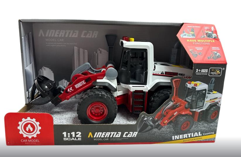 Машина музична ZH 815-4 Трактор підсвічування/звуки транспорту/1:12/парогенератор/інерція/прогумовані колеса/рухомі деталі/в коробці