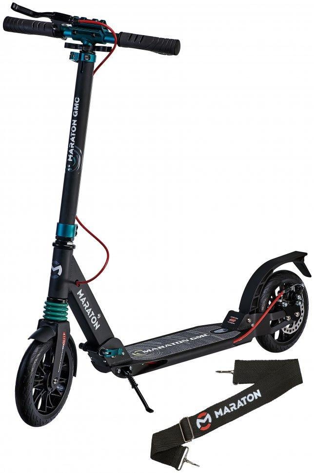 Самокат Maraton GMC Черно-изумрудный Самокат Maraton GMC Черно-изумрудный