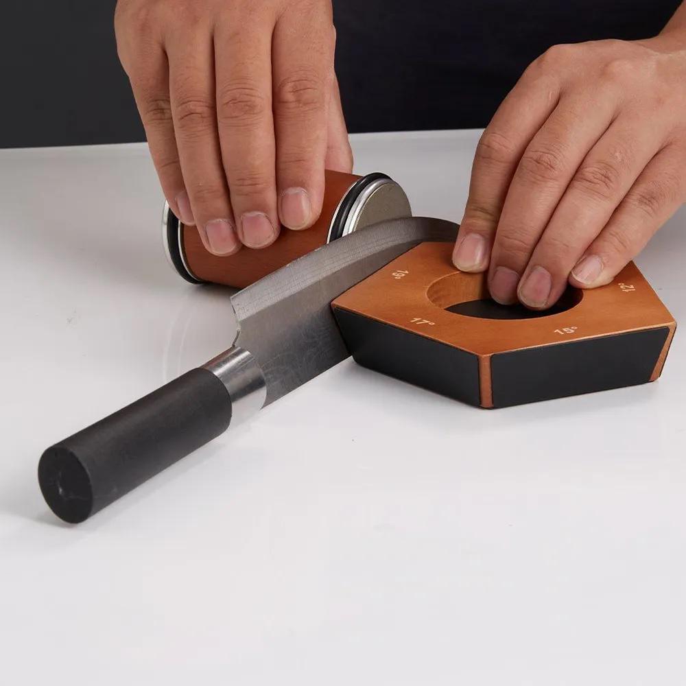 Точилка пятигранная магнитная Rolling knife sharpener toor Коричневый (22667038) - фото 4