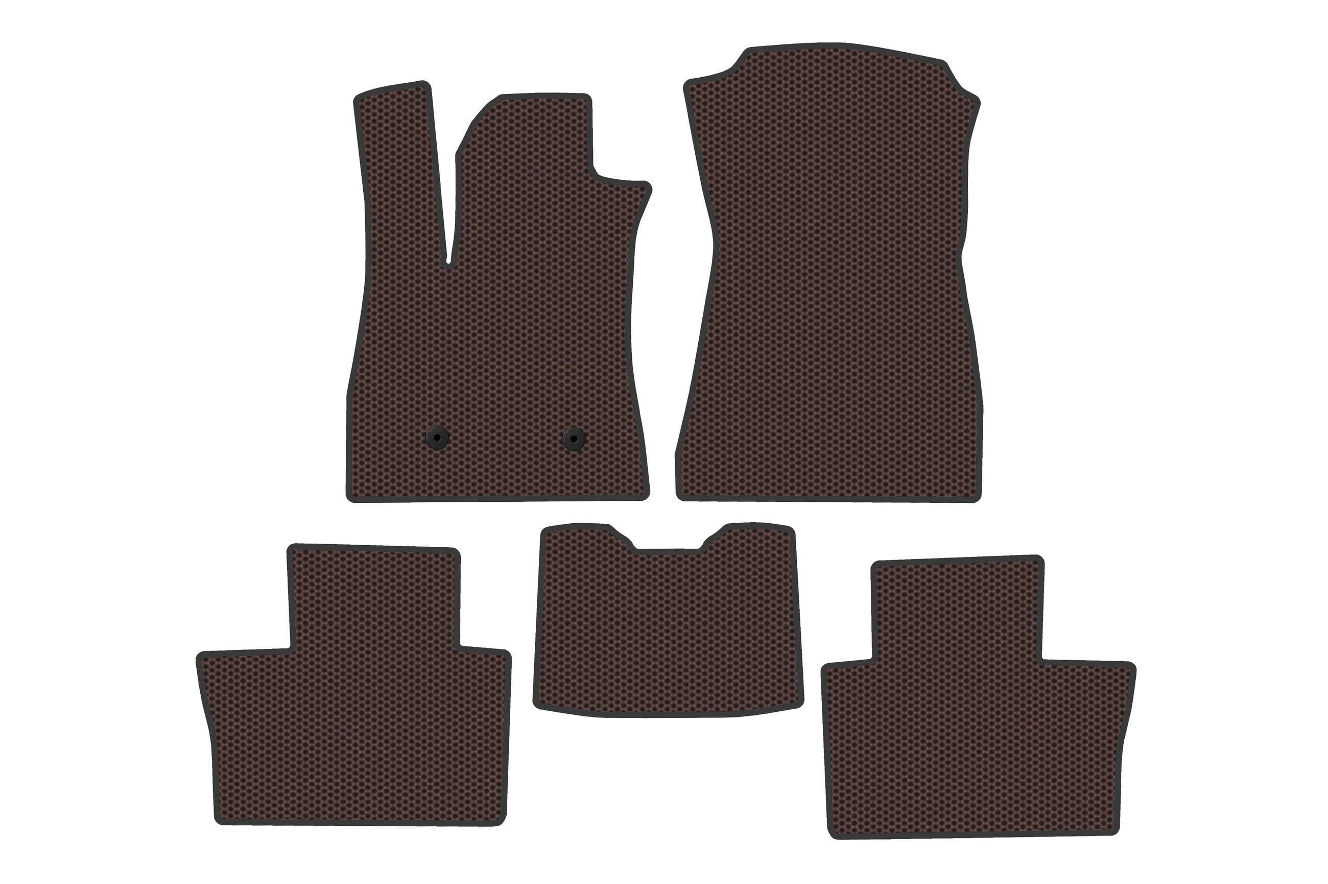 Коврики резиновые Digital Designs Carsuit для Renault Austral 2022- г. электро Коричневый (185405)