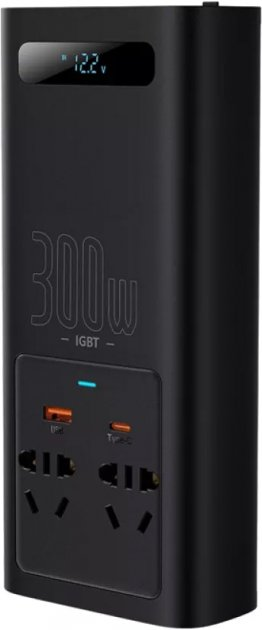 Автомобильный инвертор Baseus IGBT Power Inverter 300W (220V CN/EU) (CGNB010101) - фото 3