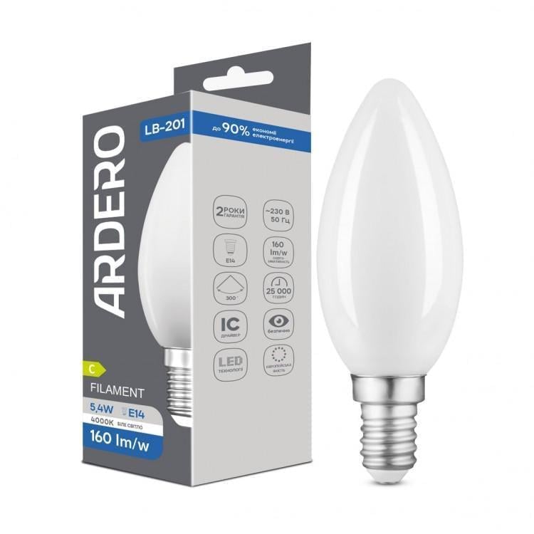 LED-лампа ARDERO LB-201 матированная 5,4 Вт E14 4000K (29177636)