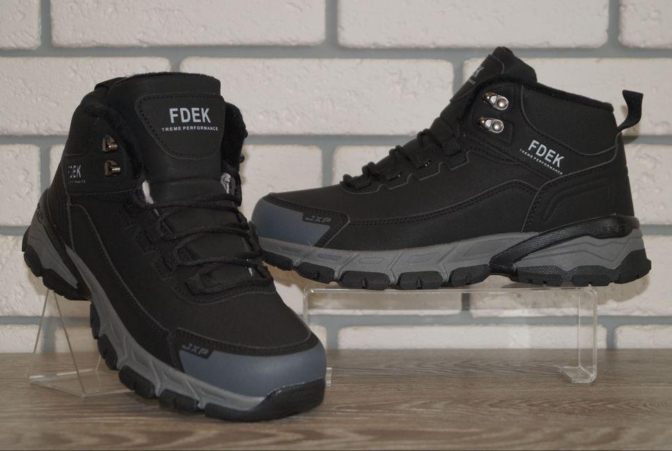 Черевики зимові підліткові FDEK р. 38 24,5 см Чорний/Сірий (31544-38) - фото 3 Черевики зимові підліткові FDEK р. 38 24,5 см Чорний/Сірий (31544-38) - фото 3