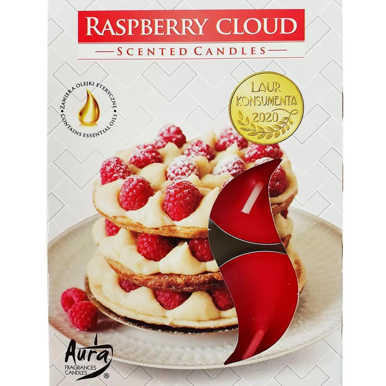 Свеча таблетка ароматическая Bispol Малиновое пироженое 6 шт. (7G-p15-329)