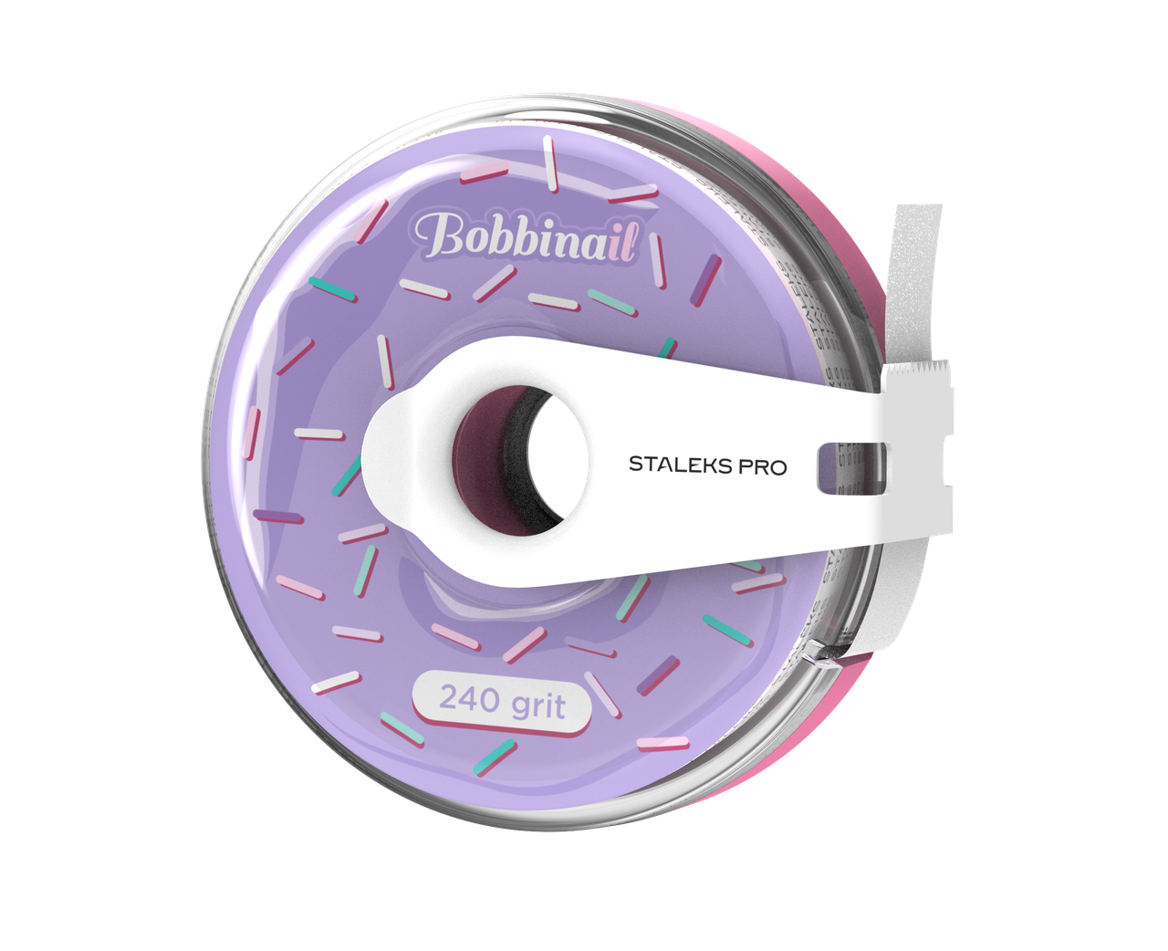 Файл-стрічка змінний у котушці Staleks Pro Bobbinail з кліпсою пончик 240 grit (2335694241)