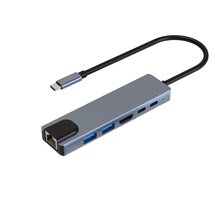 Хаб USB для макбука DP Type C 4k HDMI PD USB C 2 USB 3.0/3.1 RJ45 LAN