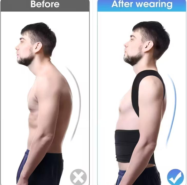 Корсет жіночий IYDOAMEA для вирівнювання спини/підтримка хребта M Чорний (1320/12) - фото 5