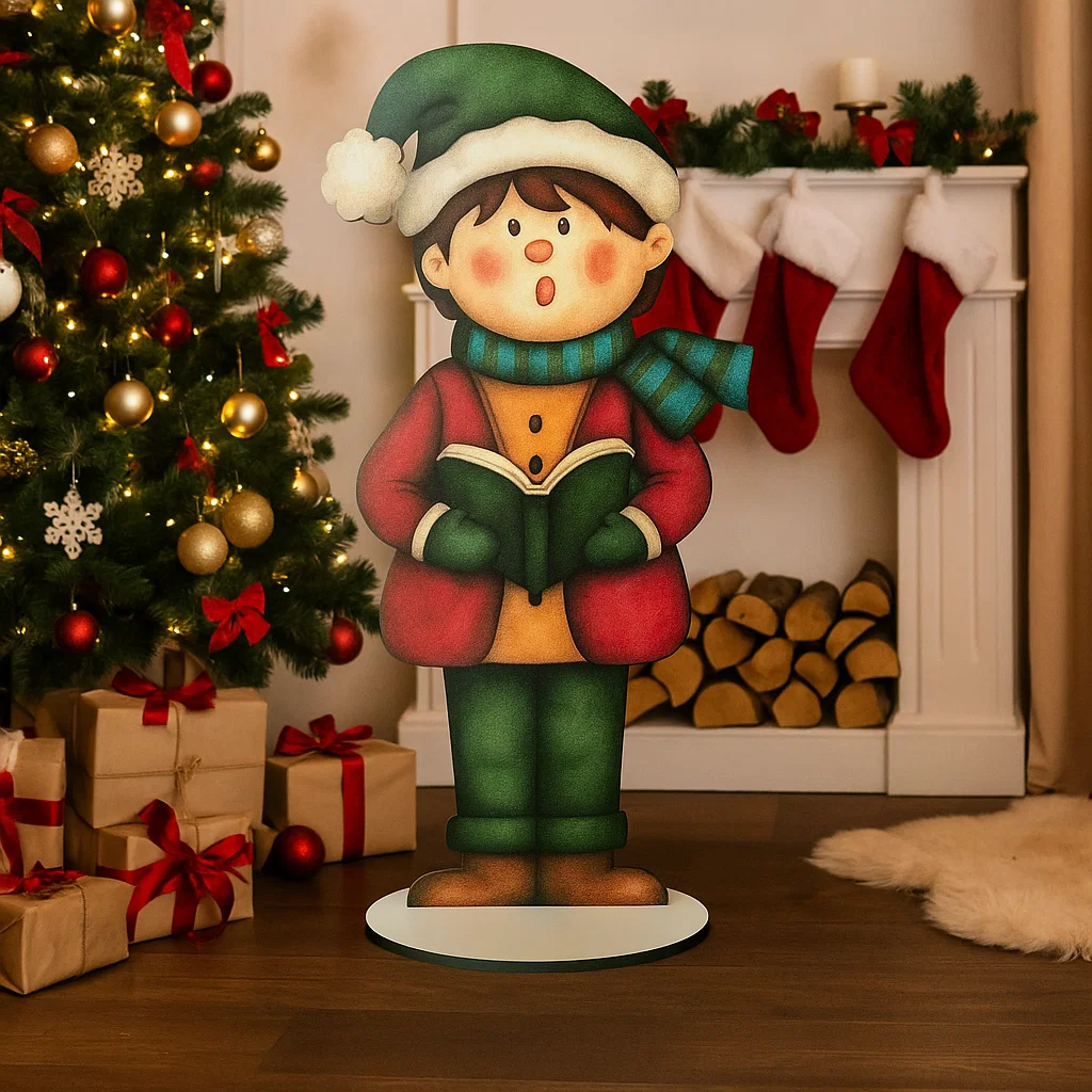 Статуэтка для фотозоны новогодняя колядник 80 см (5279-8)