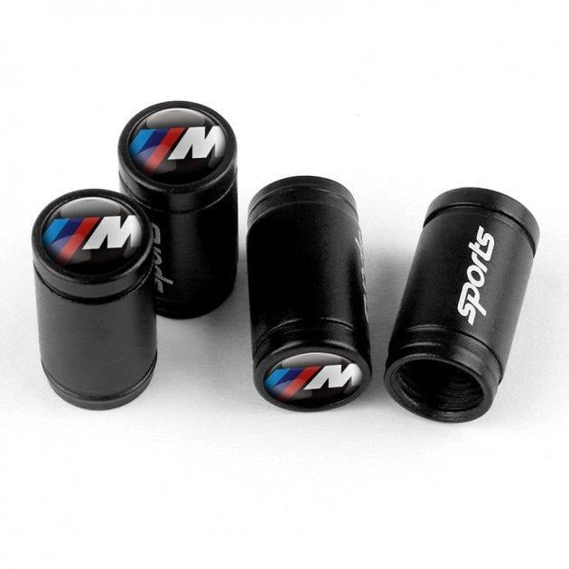 Набор колпачков на ниппель SUNROZ Caps Sports BMW M 4 шт. Black