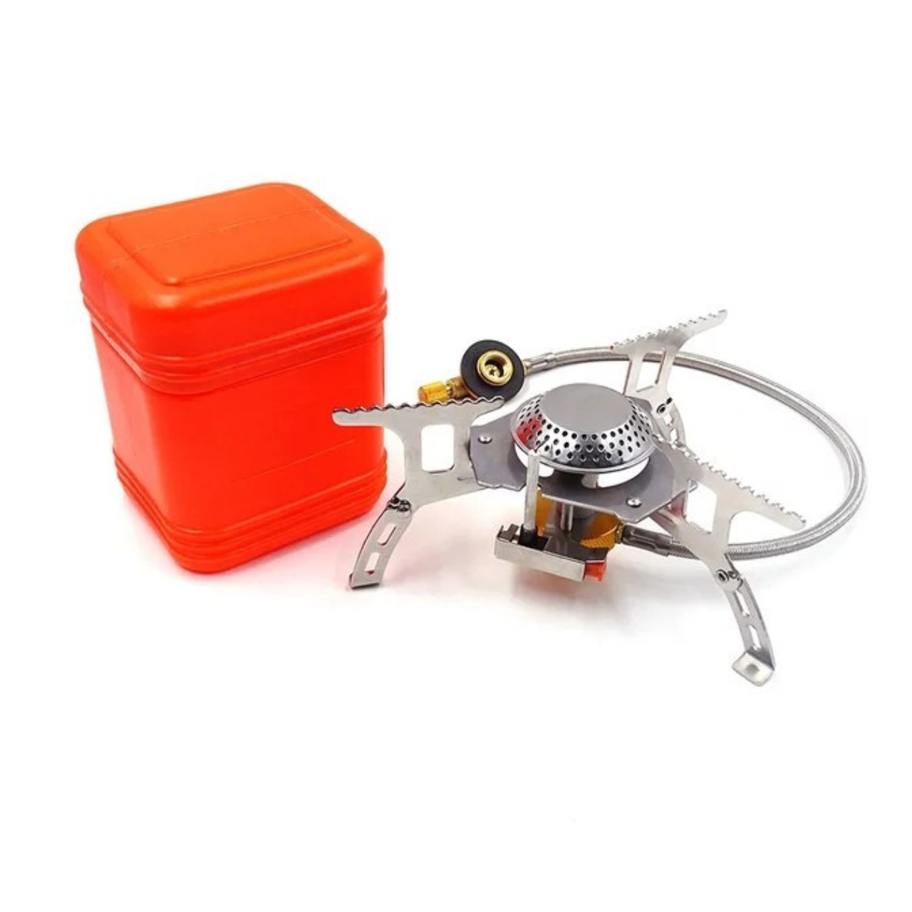 Горелка газовая туристическая Vango AT-9 выносной шланг резьбовая с футляром