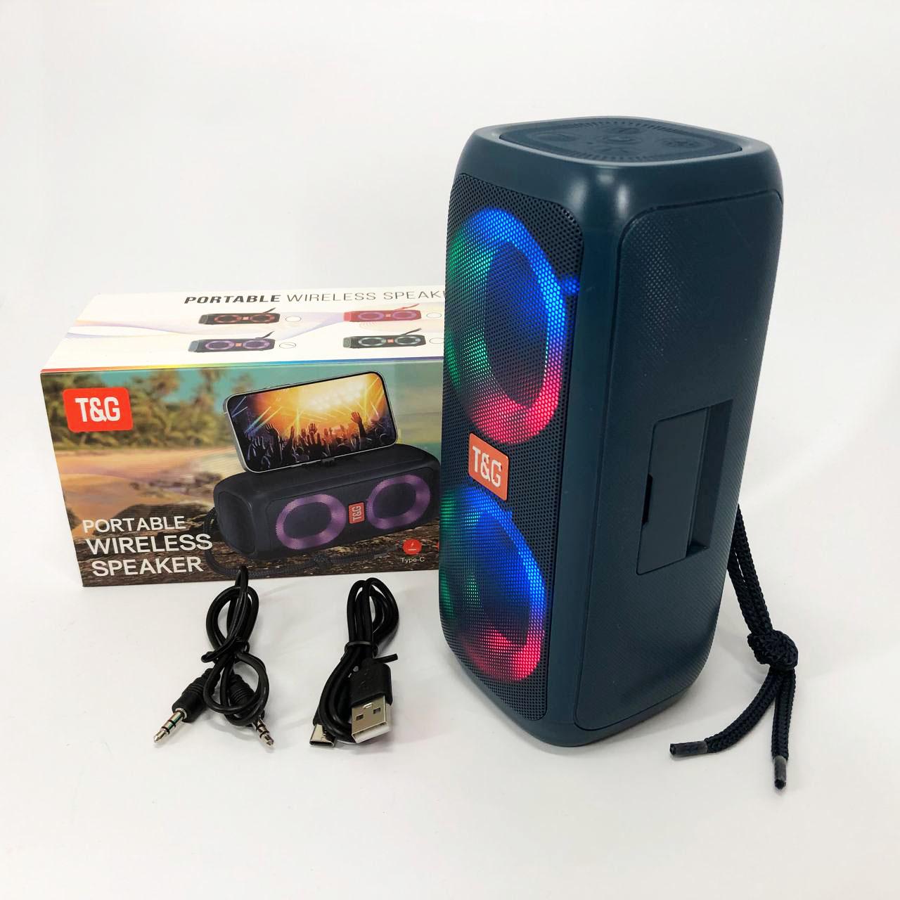 Портативна колонка TG333 2x5W з RGB підсвічуванням - фото 14