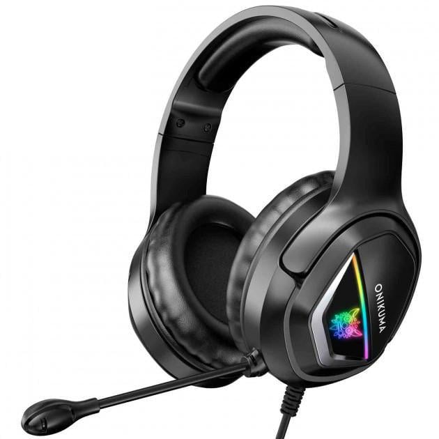 Наушники игровые ONIKUMA Gaming LED X2 Черный (1363619086)