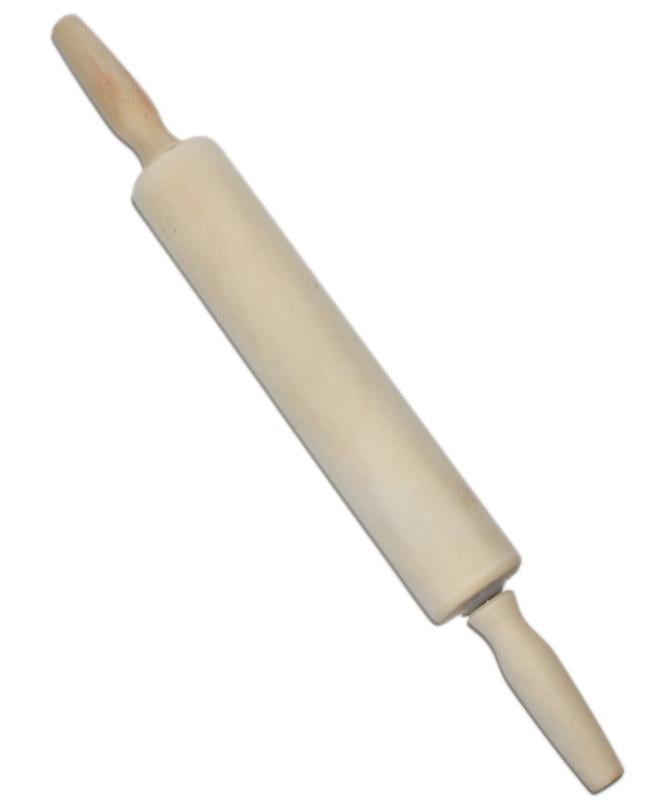 Скалка Empire деревянная 44 см с крутящим механизмом (EM-9673)