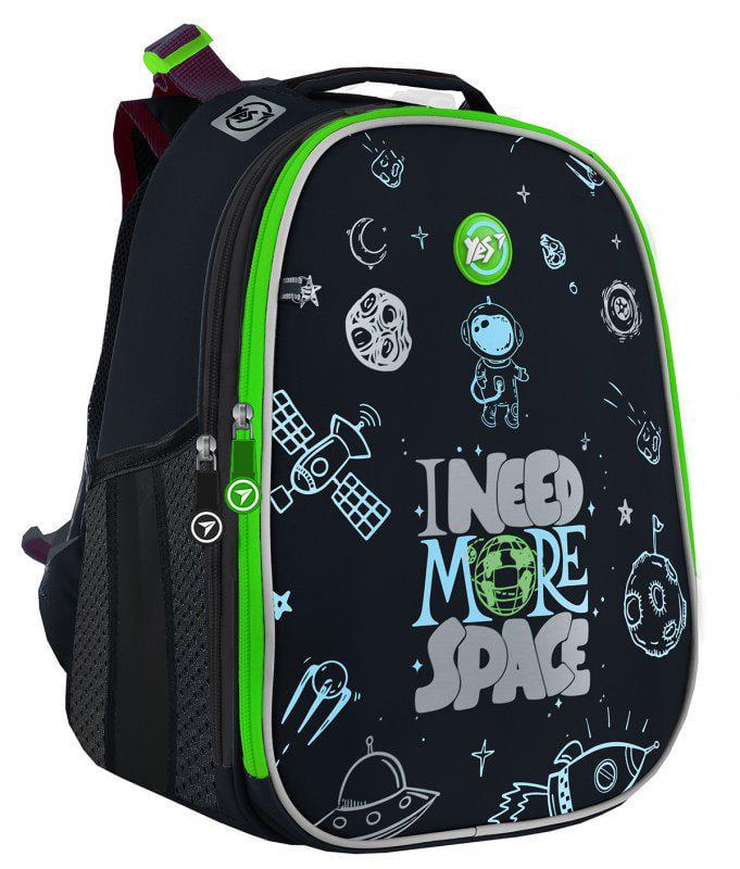 Рюкзак школьный YES H-25 Space каркасный с ортопедической спинкой 36х27х15 см (559026)