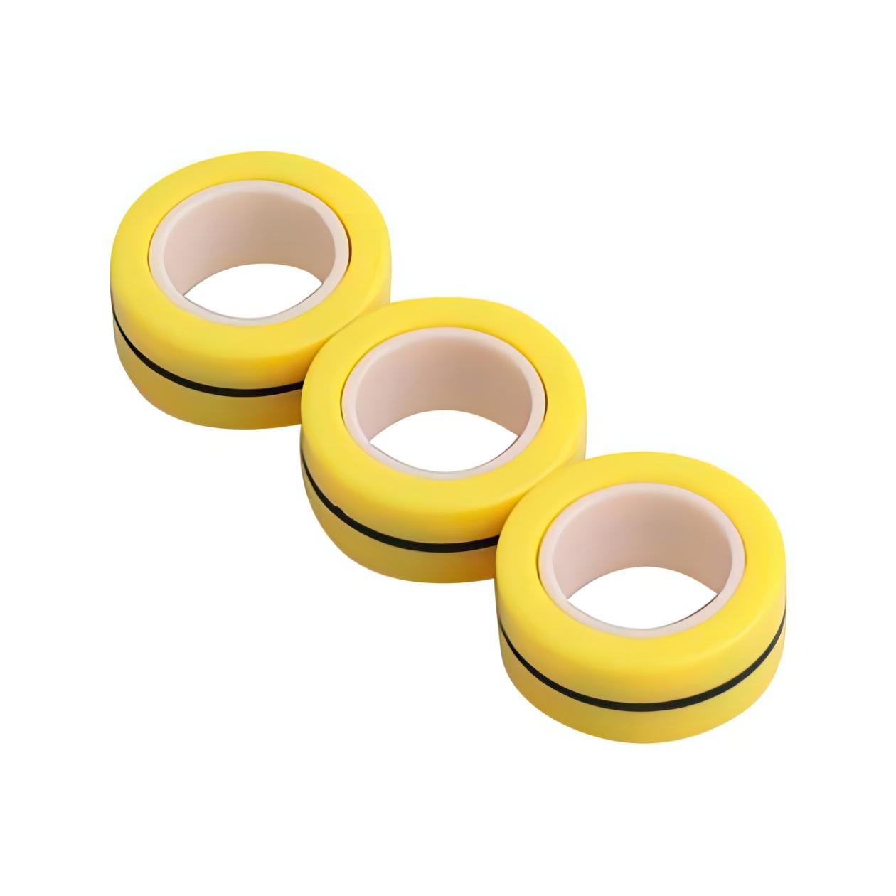 Спіннер антистрес Stress refief Magnetic Ring магнітний фітжет Жовтий (1008798-Yellow) - фото 3