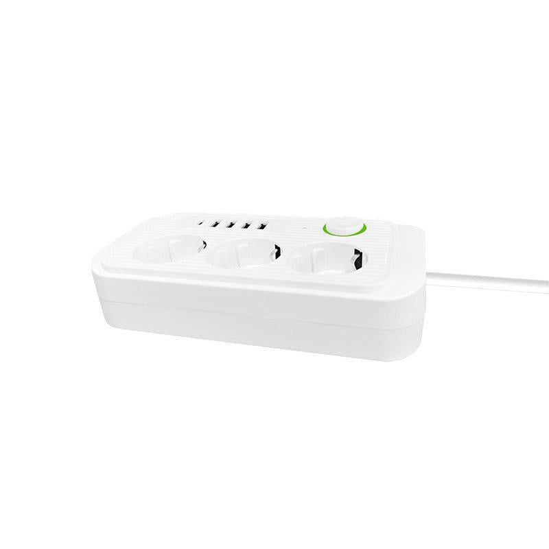 Сетевой фильтр питания UA Power Socket F09U 185см 3 розетки/4USB/Type-C Port - фото 5 Сетевой фильтр питания UA Power Socket F09U 185см 3 розетки/4USB/Type-C Port - фото 5