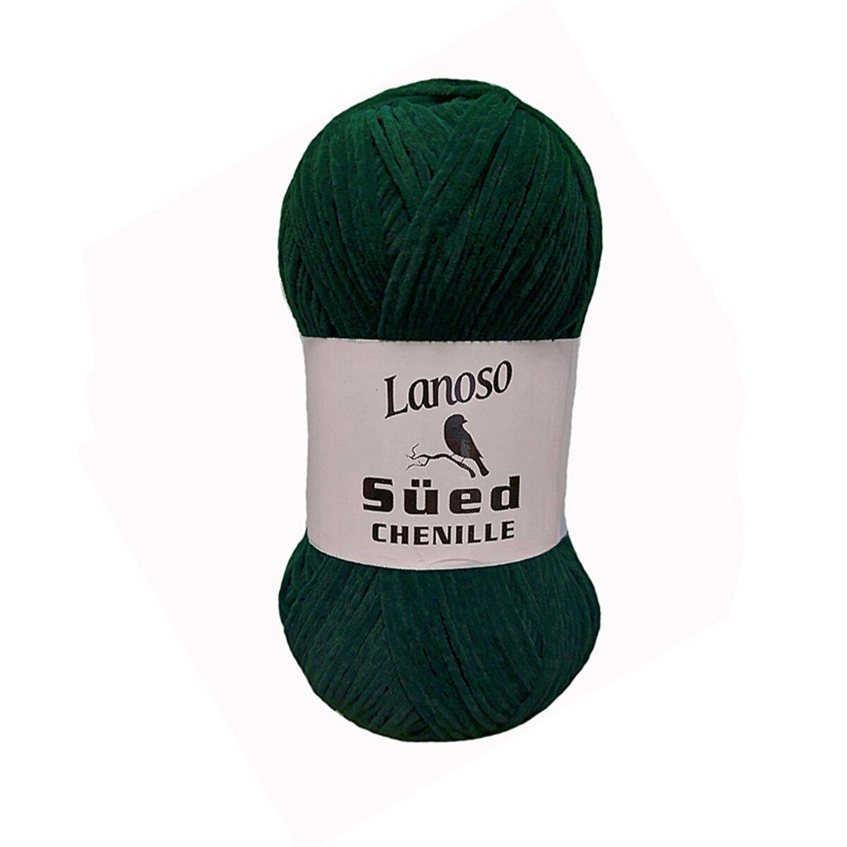 Пряжа Lanoso Sued Chenille 930 изумрудный (3274)