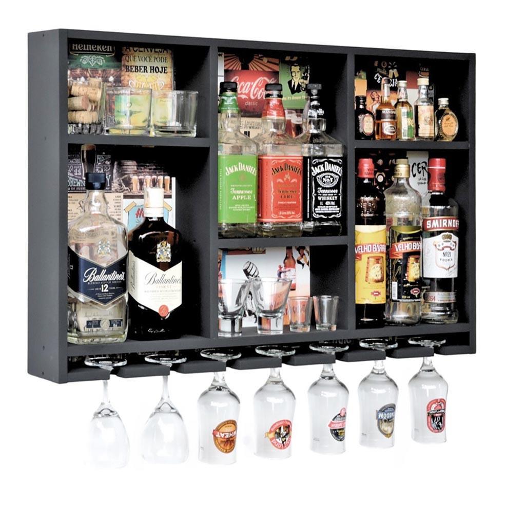 Полка для вина настенная из дерева Сацунай Венге (ПНК-014212)