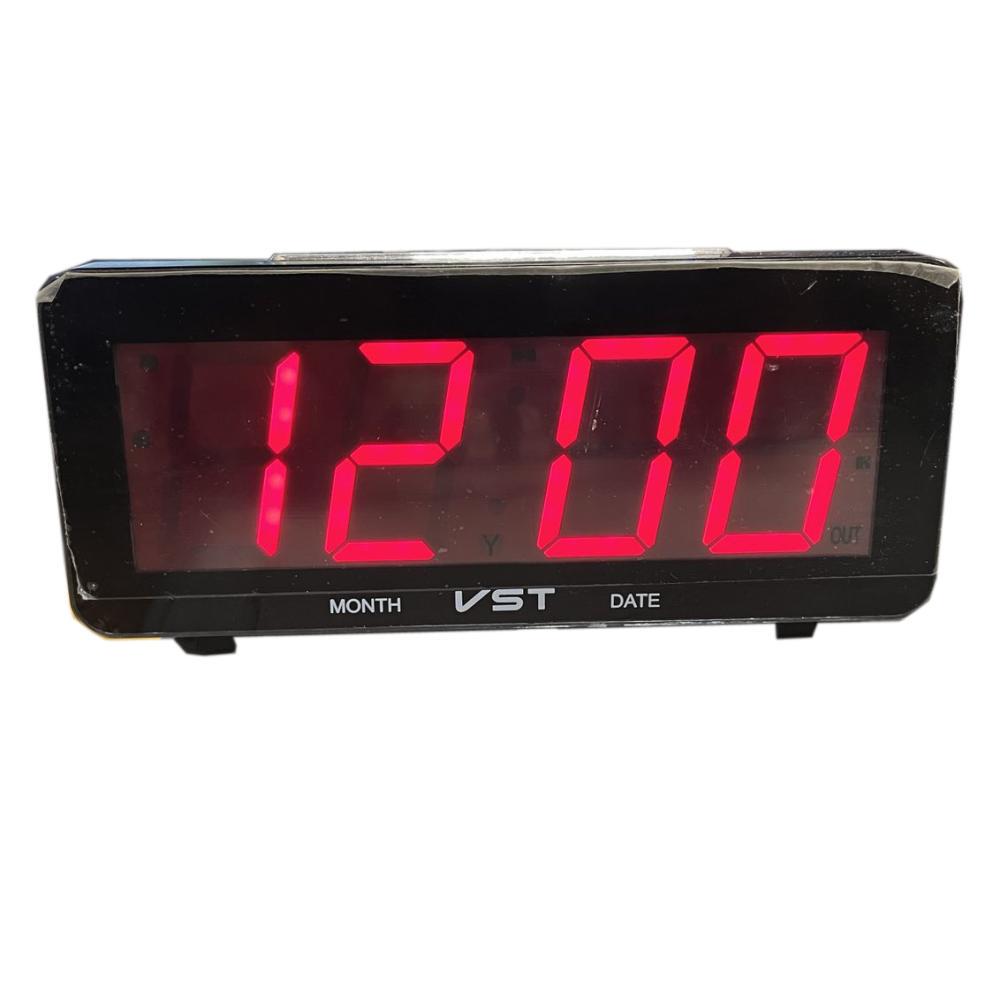 Часы настольные VST 763 С-1 LED дисплей красный Black (00000001598)