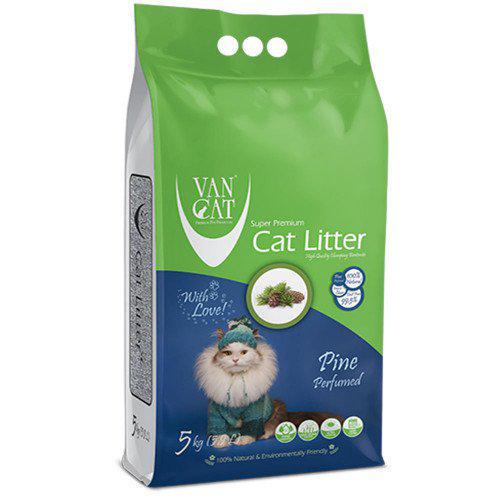 Бентонитовый наполнитель Van Cat с ароматом хвои 5 кг Бентонитовый наполнитель Van Cat с ароматом хвои 5 кг