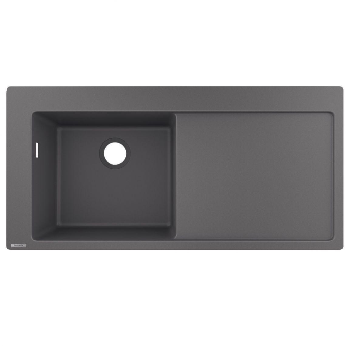 Мойка для кухни Hansgrohe S5110-F450 полочка справа 1050х510 мм Stonegrey (43330290)