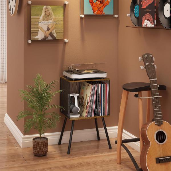Стеллаж для винилового проигрывателя граммофона с подставкой для виниловых пластинок содержам до 100 шт. 66х39,8 см (29277302) - фото 3 Стеллаж для винилового проигрывателя граммофона с подставкой для виниловых пластинок содержам до 100 шт. 66х39,8 см (29277302) - фото 3