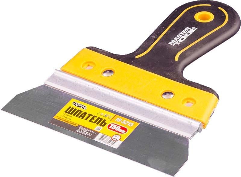 Шпатель MasterTool AL-PROFI 150х35 мм с TPR ручкой (19-5215)