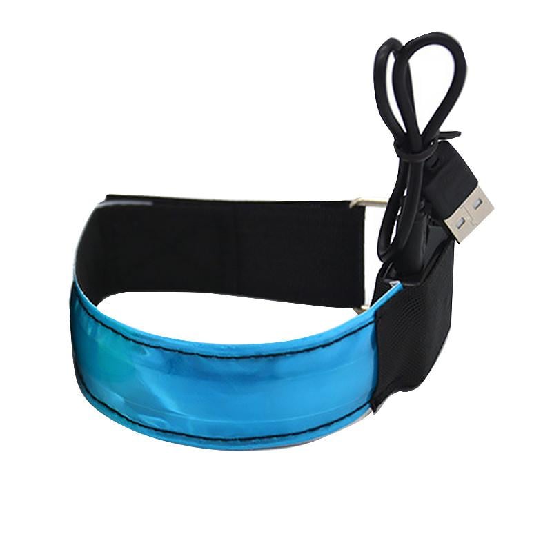 Светодиодный браслет Lesko для бега Blue (15047270)