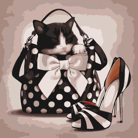 Набор для росписи по номерам Идейка Животные птицы Стильная жизнь 40х40 см (КНО4099-mt)