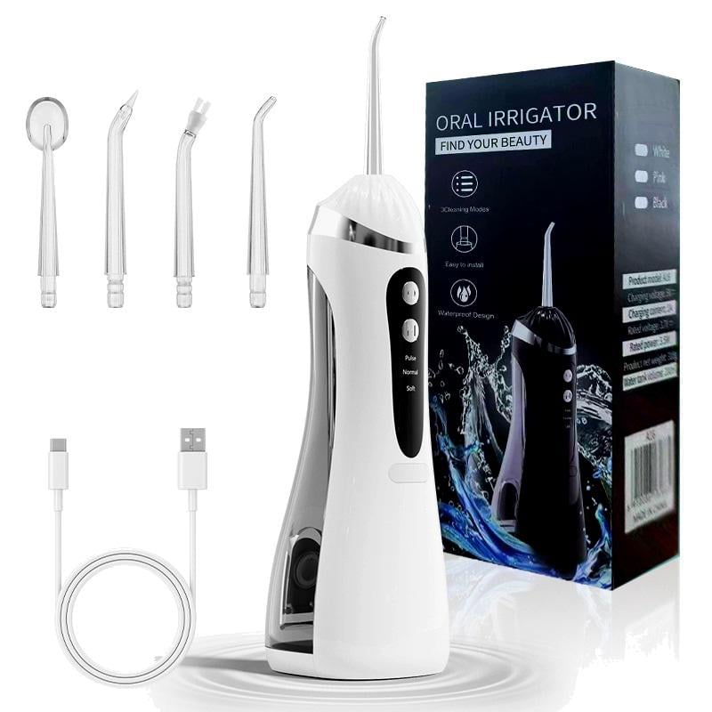 Ирригатор для чистки зубов Oral Irrigator A6 USB с 4 насадками (25170203)