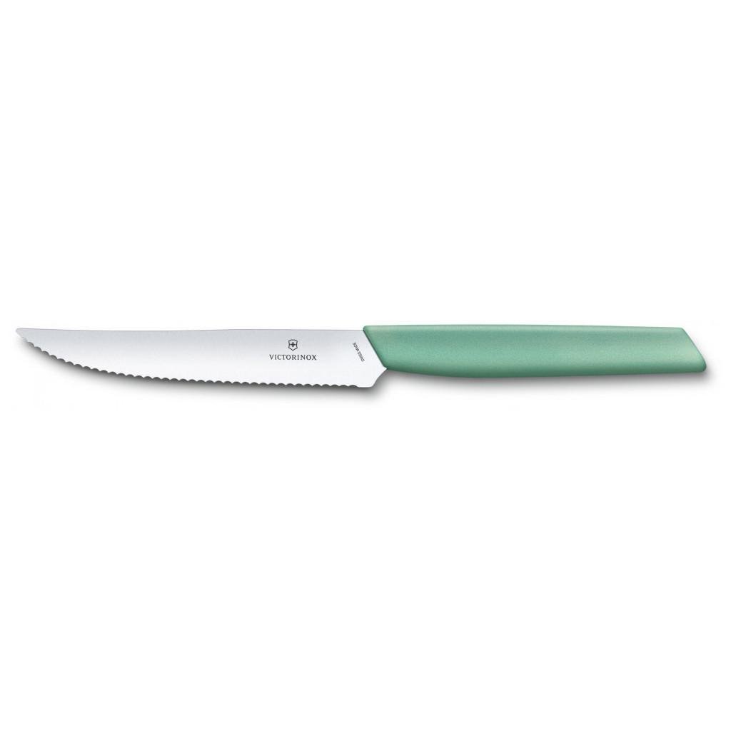 Кухонный нож Victorinox Swiss Modern SteakPizza 12 см Mint (6.9006.12W41)