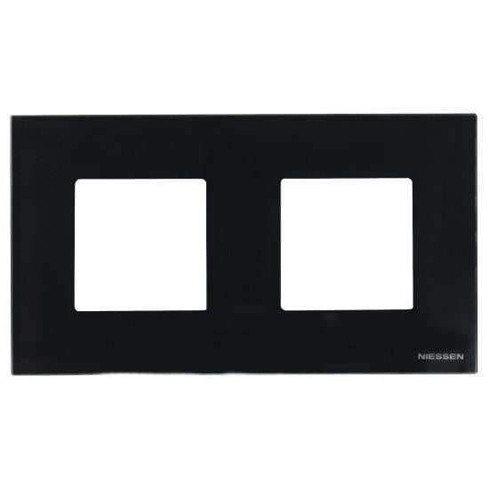 Рамка ABB Zenit Черное стекло (N2272 CN)