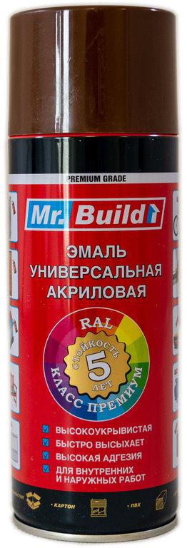 Краска эмалева Mr. Build акриловая 400 мл 8008 Ореховый (000027513) - фото 1