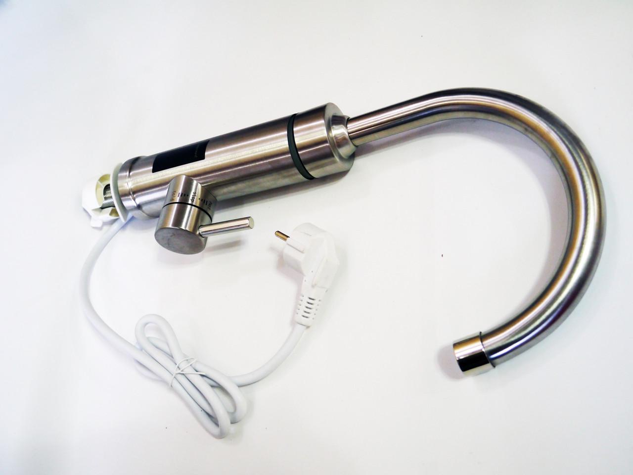 Проточный водонагреватель с экраном металл Delimano RX-016 - фото 2