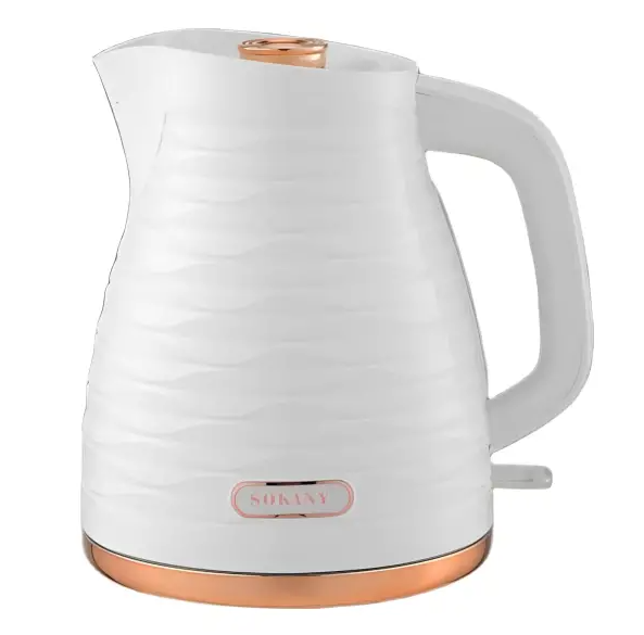 Електрочайник Sokany SK-1047 дисковий 1,7л Білий