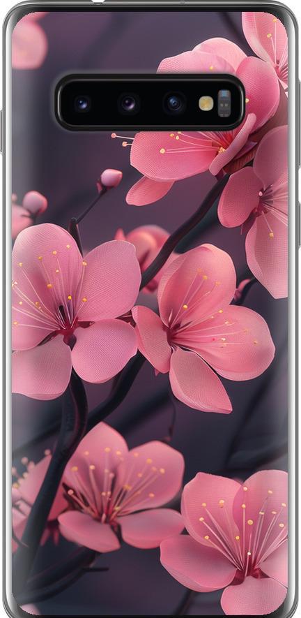 Чехол на Samsung Galaxy S10 Пурпурная сакура (6075t-1640-42517)