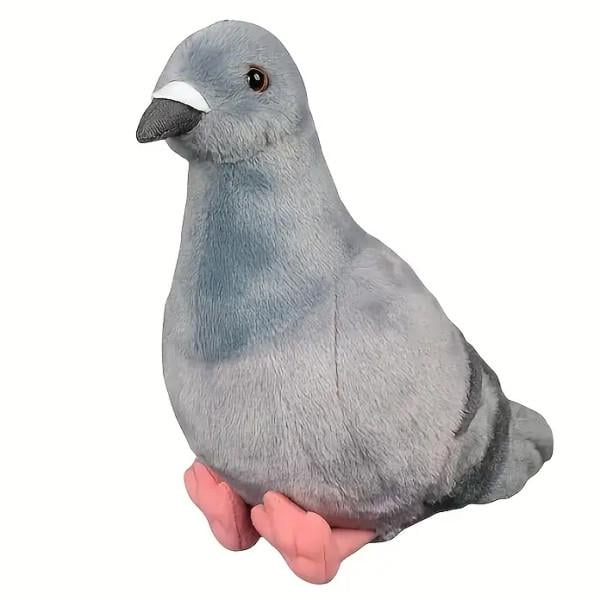 Іграшка м'яка плюшева птах Голуб 20 см Сірий Іграшка м'яка плюшева птах Голуб 20 см Сірий