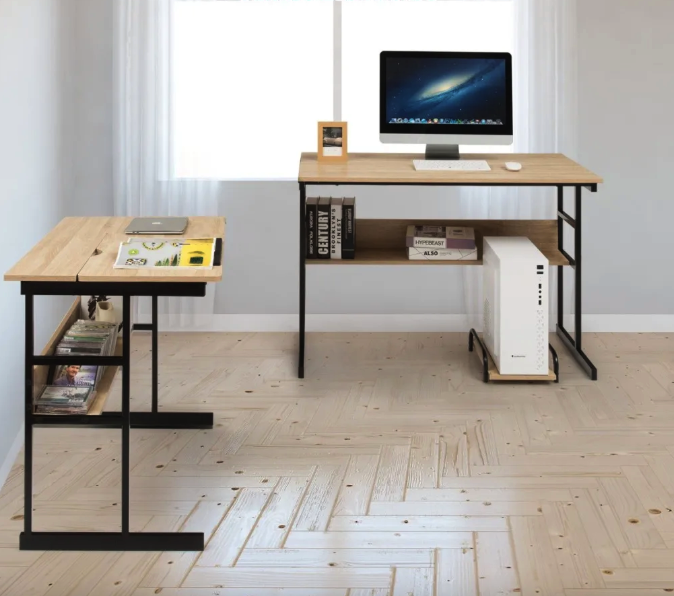 Компьютерный стол Costway Fulton с регулируемой панелью Loft (4804) - фото 9