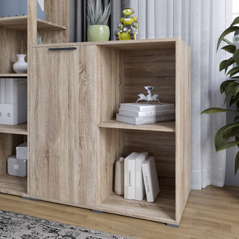 Тумба однодверная Lion Краш 82x43x86 см Дуб сонома трюфель (Lion-044108)