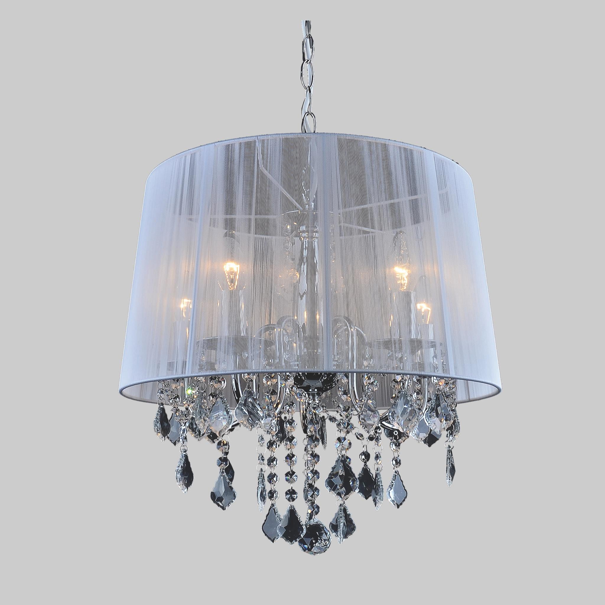 Люстра Classic с белым плафоном на 5 ламп Белый Люстра Classic с белым плафоном на 5 ламп Белый