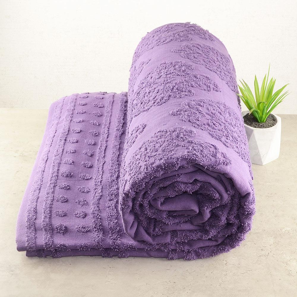 Покрывало жаккардовое GM Textile 200x220 см Сиреневый